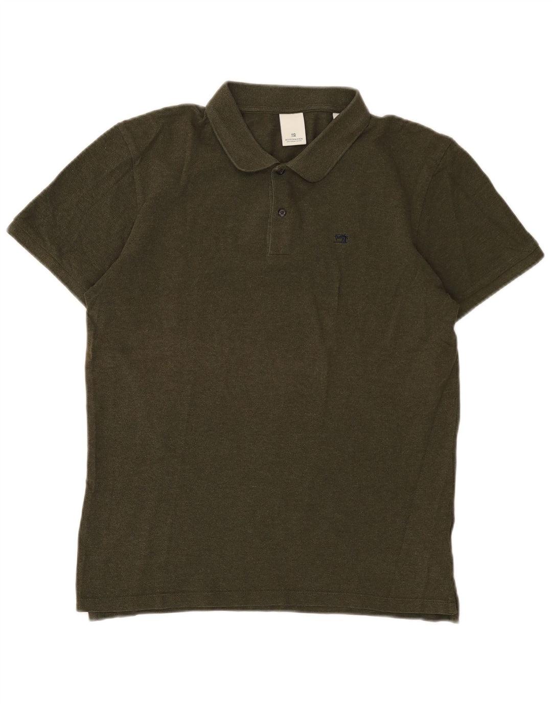 Scotch & Soda herre poloshirt Medium Khaki Bomuld