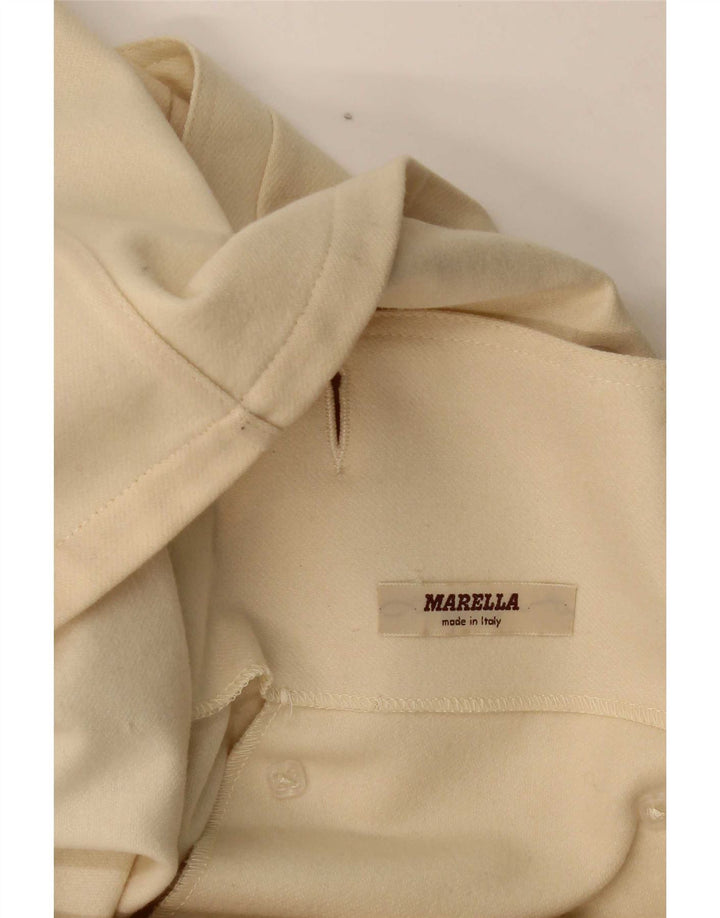 Marella Dame Dobbeltradet Blazer Jacket UK 14 Large Beige