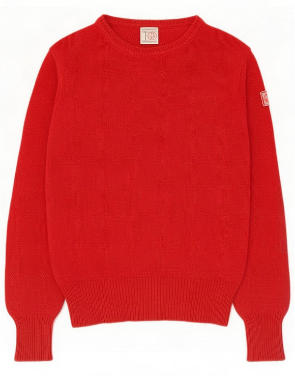 Murphy & Nye Womens Regular Fit Boat Neck Jumper Sweater UK 14 Medium Red