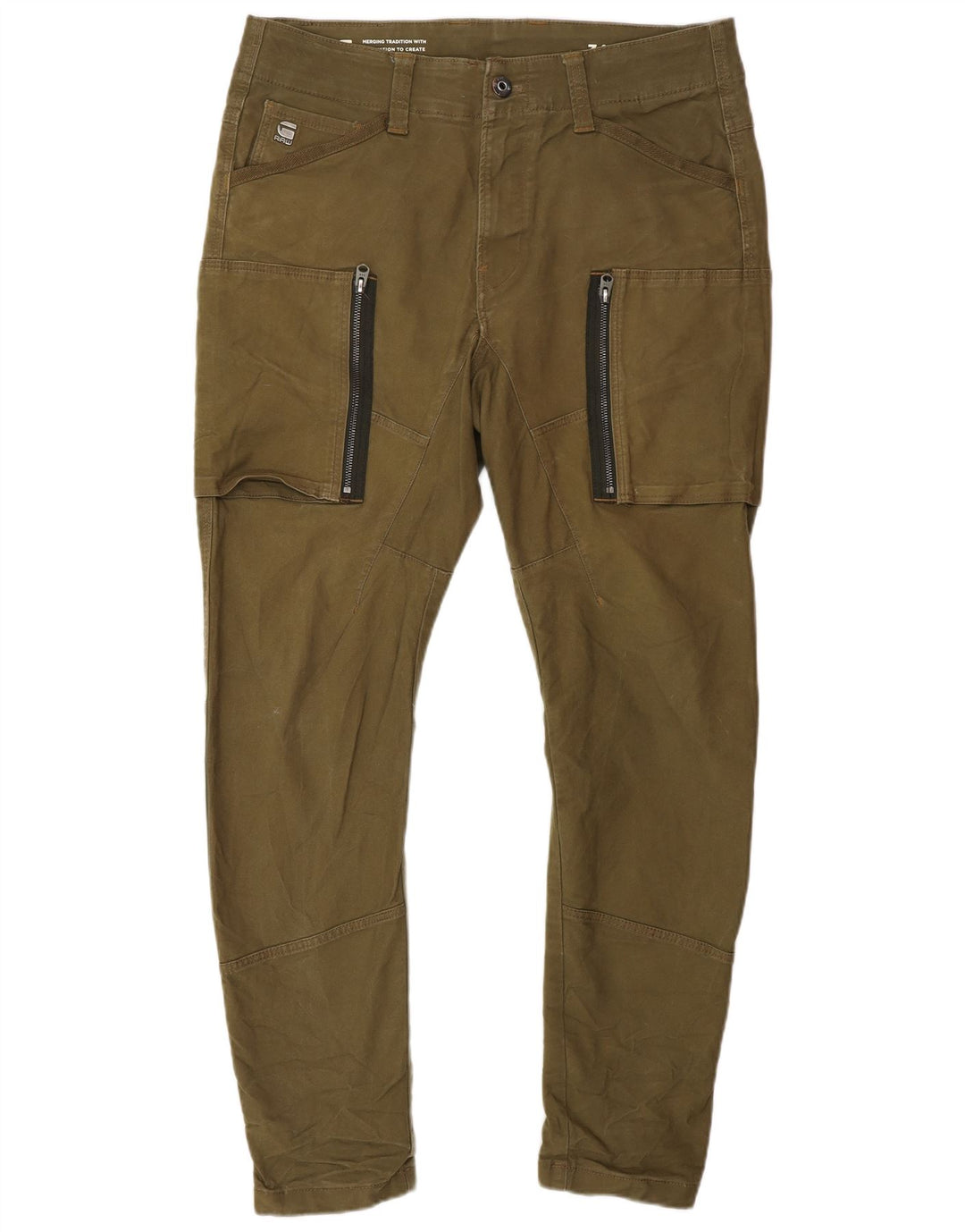 G-STAR Herre Banana Slim Cargo Bukser W34 L30 Khaki Cotton Army