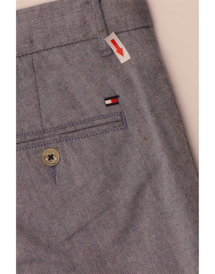 Tommy Hilfiger Herre Regular Chino Shorts W34 Large Blue Cotton