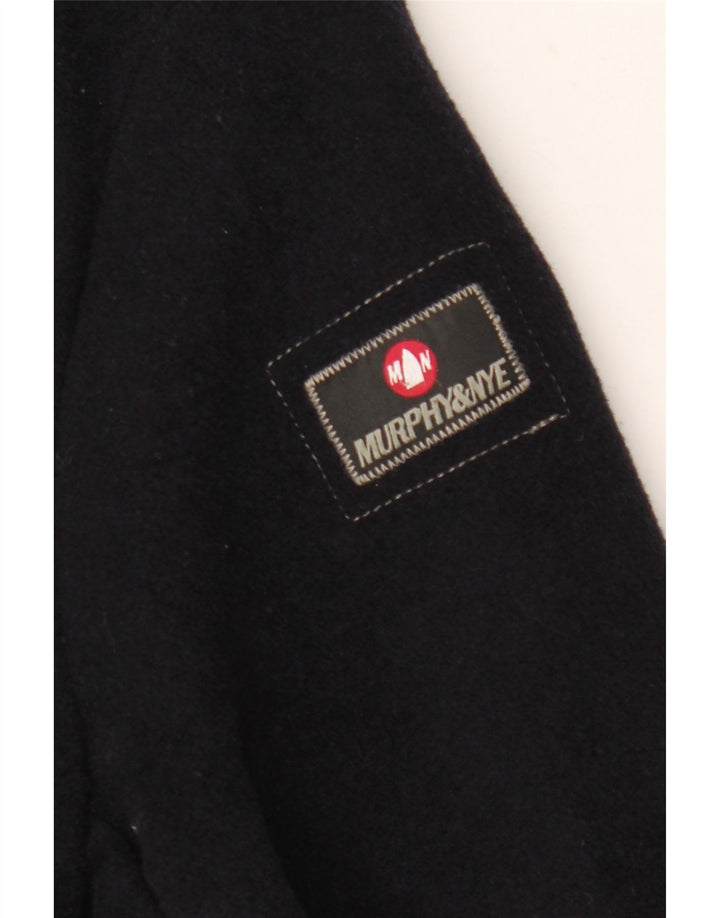 Murphy & Nye Herre Pea Coat UK 40 Large Navy Blue Wool