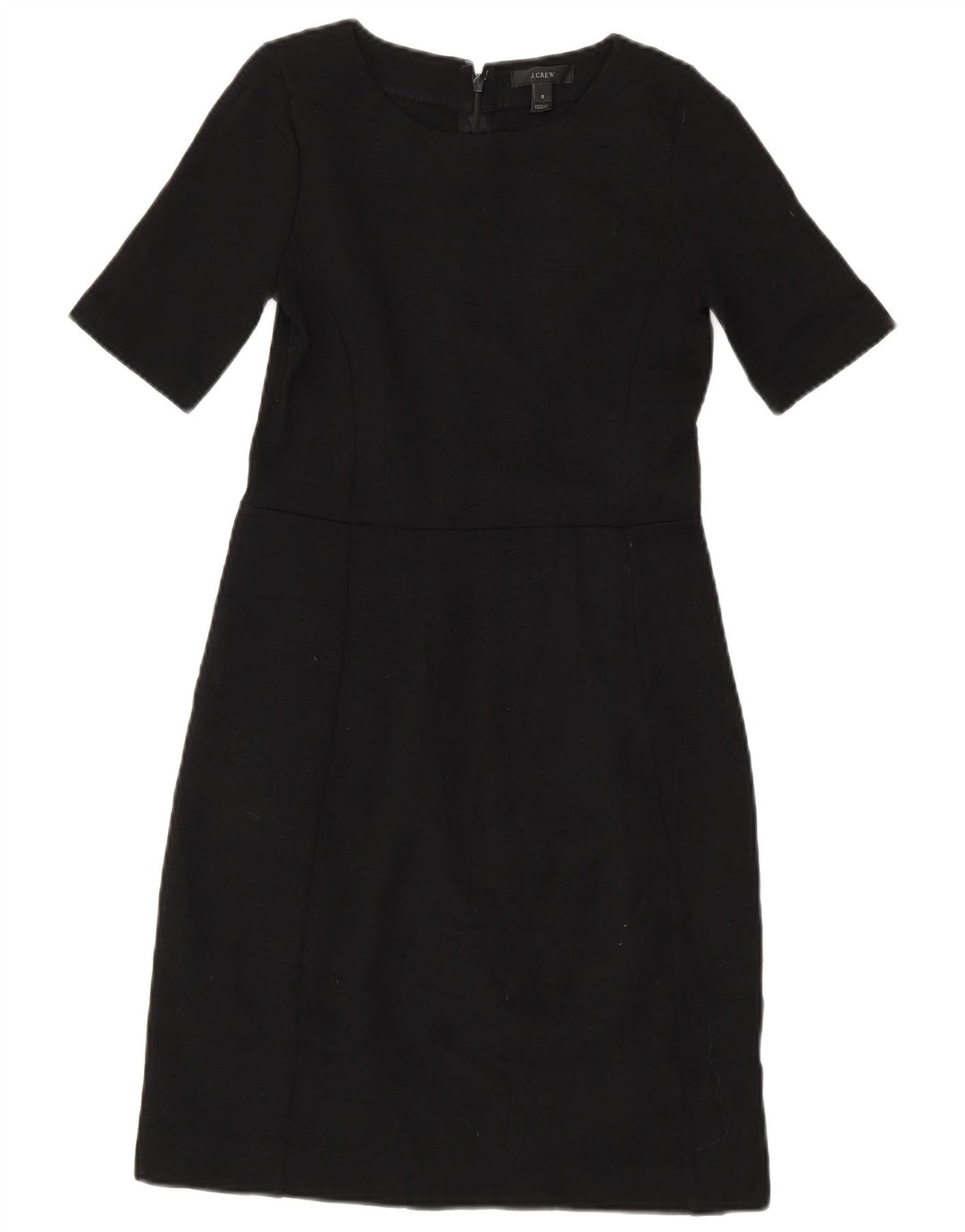 J. CREW Kvinders Skede Kjole US 0 XS Sort Uld