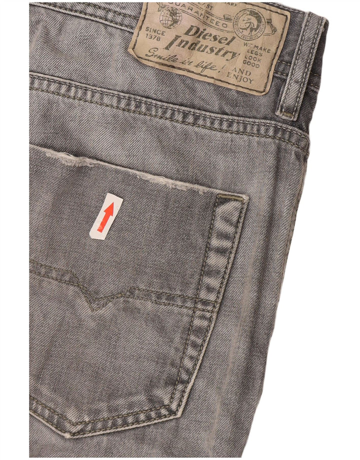 Diesel Herre Kakee Carrot Slim Jeans W32 L30 Grå Bomuld