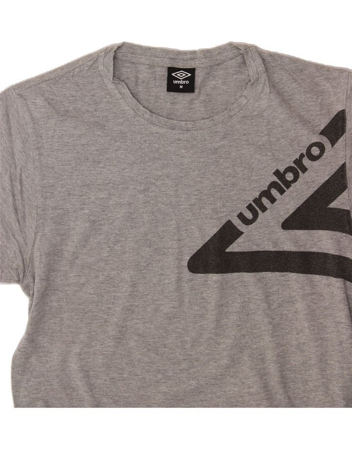 UMBRO Mens Graphic T-Shirt Top Medium Grey Cotton Vintage Umbro and Second-Hand Umbro from Messina Hembry 