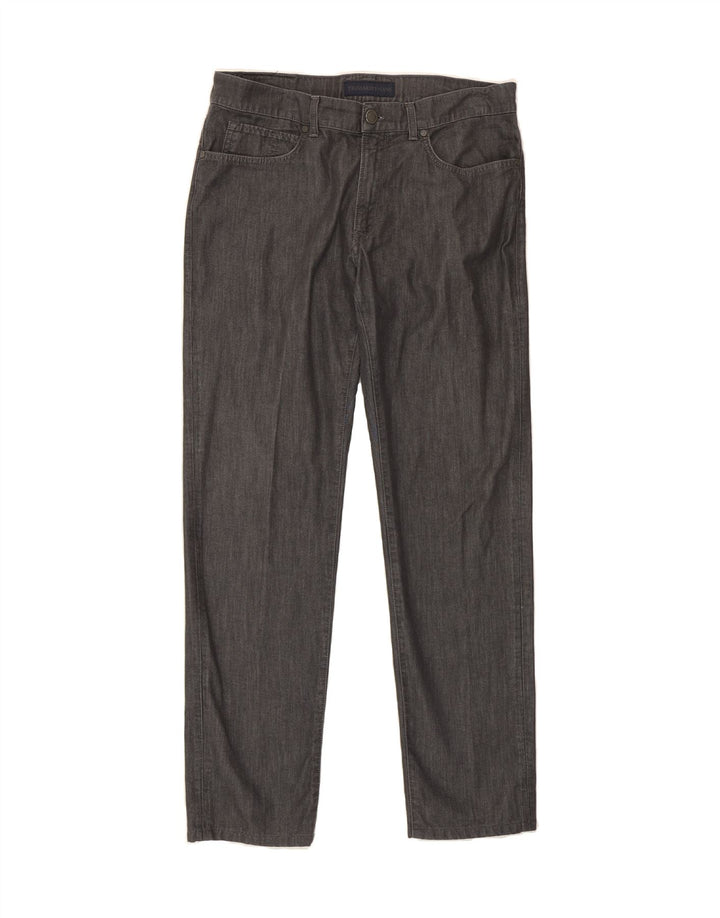 TRUSSARDI Mens Straight Jeans W35 L32 Grey Cotton Vintage Trussardi and Second-Hand Trussardi from Messina Hembry 
