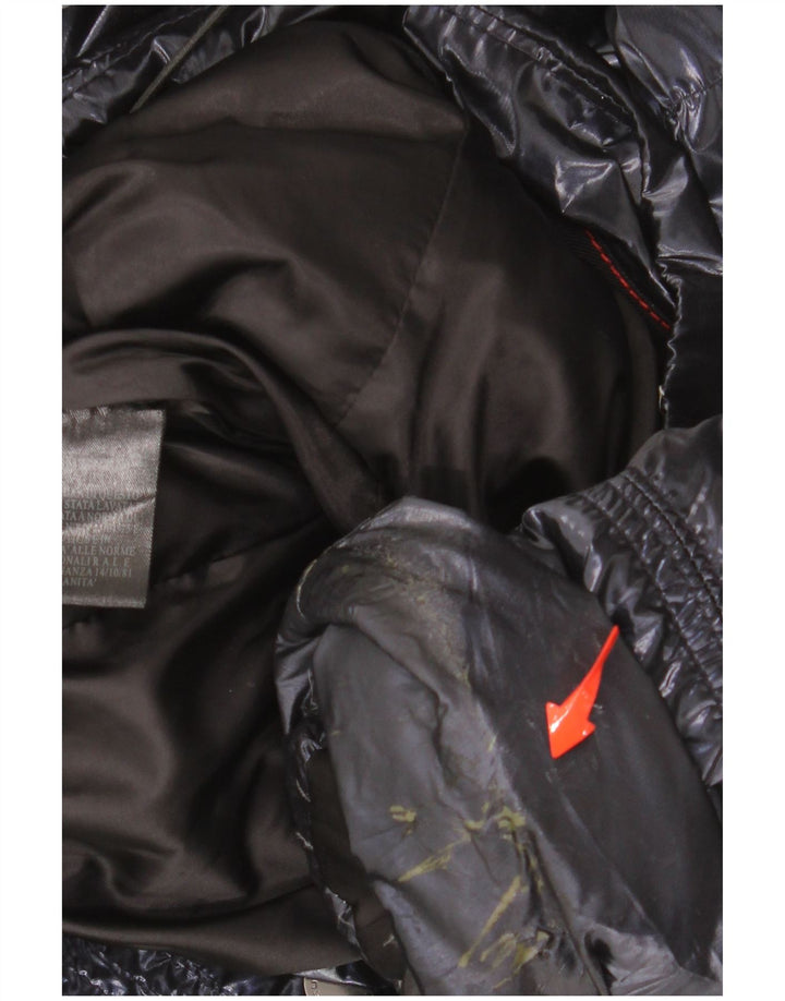 PEUTEREY Womens Padded Jacket IT 42 Medium Navy Blue Polyurethane