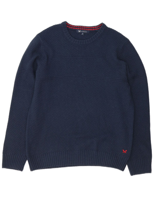 Crew Tøj Herre Crew Neck Jumper Sweater Stor Marineblå Akryl