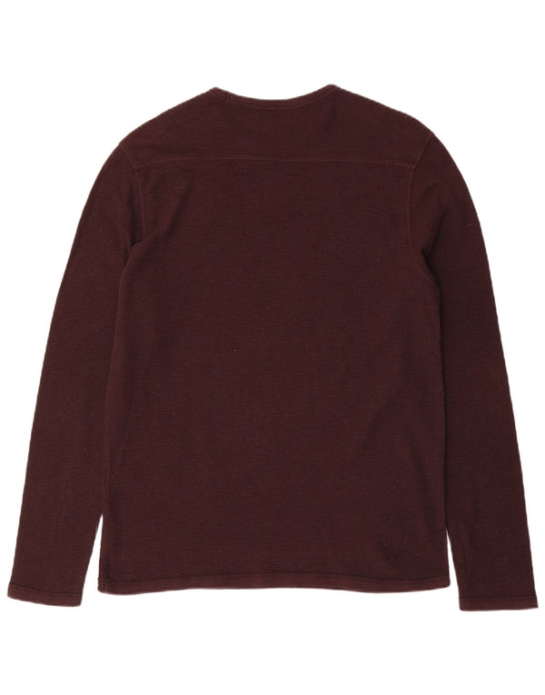 All Saints Herre Top Langærmet Medium Brun Bomuld