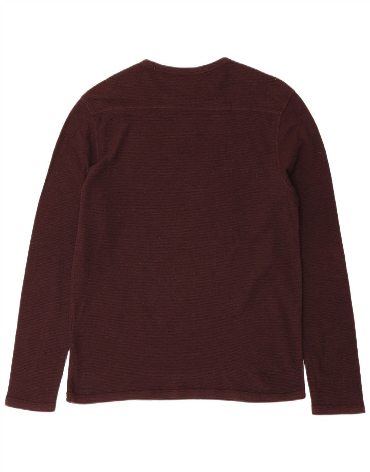 All Saints Herre Top Langærmet Medium Brun Bomuld