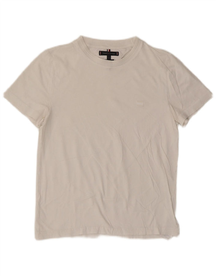 TOMMY HILFIGER T-shirt top til kvinder DK 10 Lille hvid bomuld