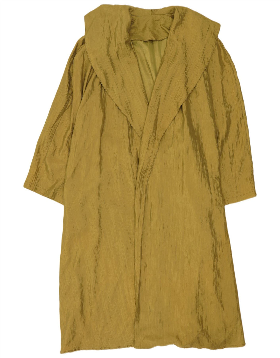 Vintage oversize overfrakke til kvinder UK 14 Medium Khaki Polyester