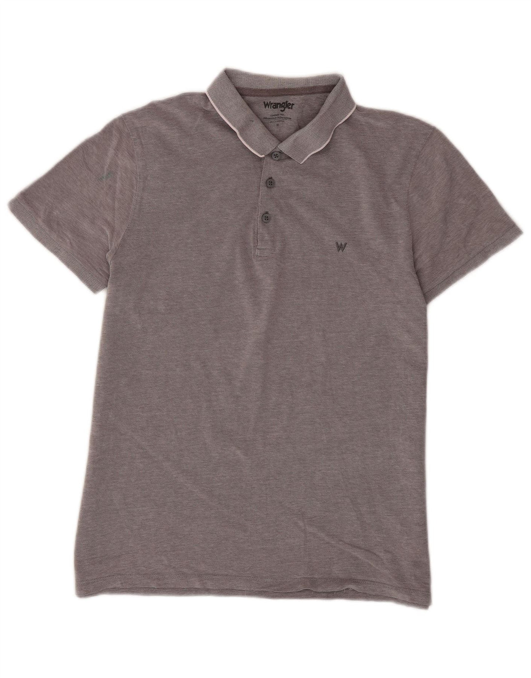 Wrangler herre poloshirt mellemgrå bomuld