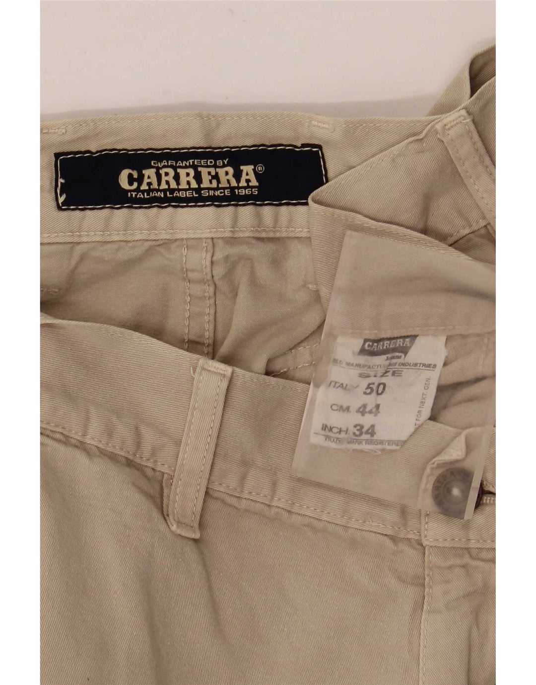 Carrera Herre Cargo Shorts IT 50 Large W34 Beige Bomuld
