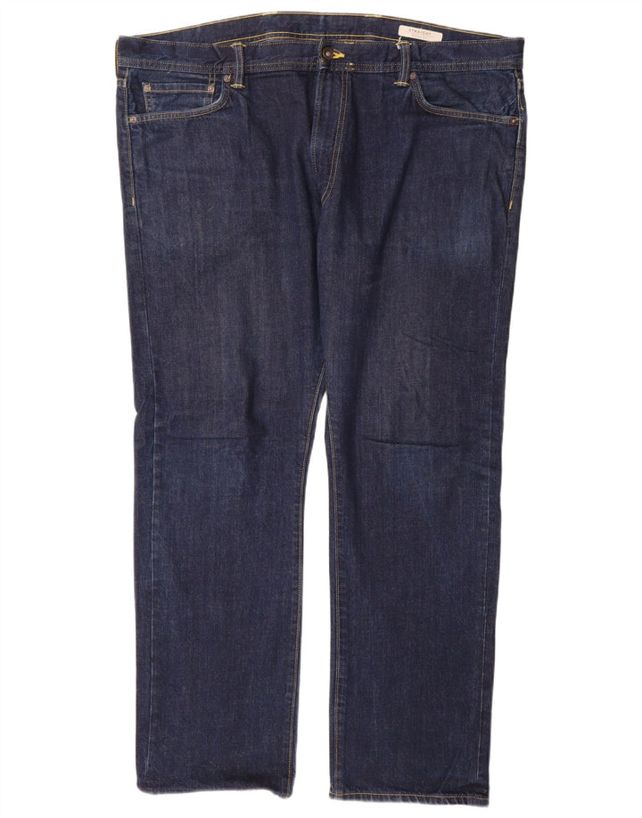 Marks & Spencer Straight Jeans til mænd W42 L31 Marineblå bomuld