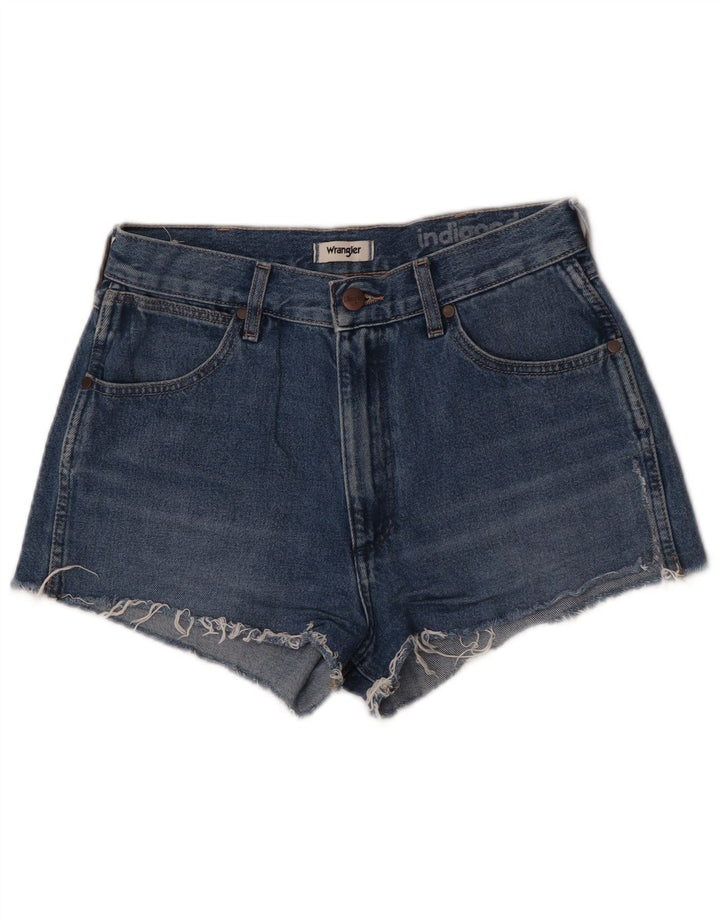 Wrangler Indigo denimshorts til kvinder W27 Små blå bomuld