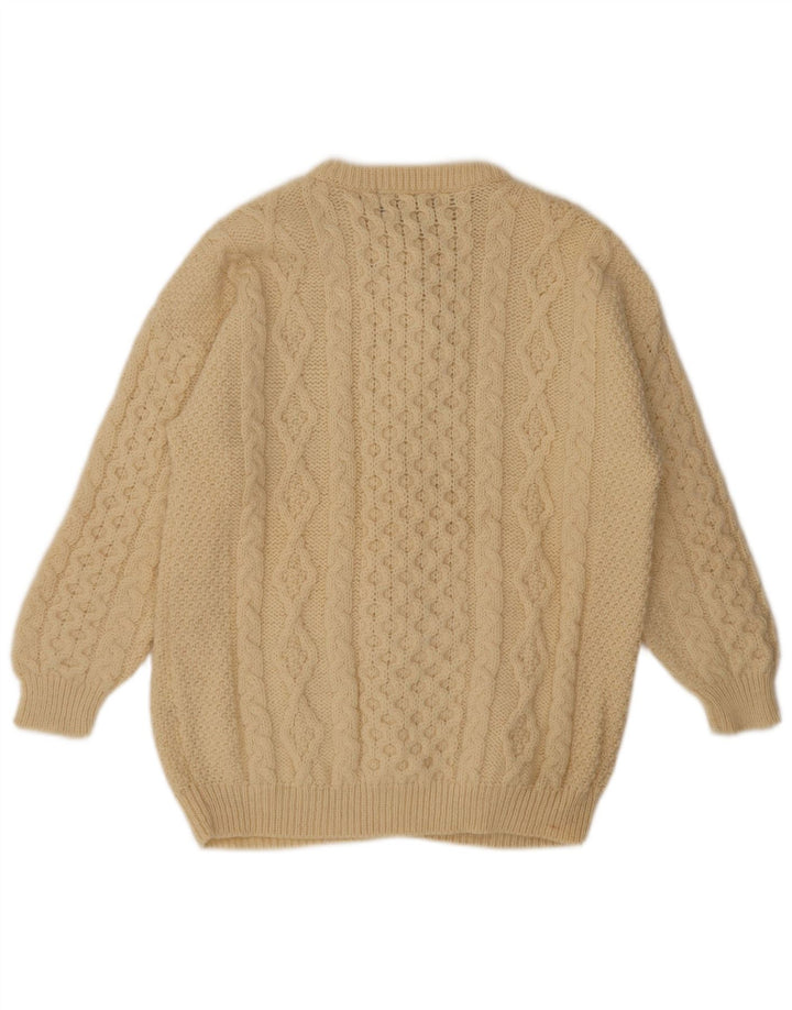 Vintage dame cardigan sweater UK 14 Medium Beige