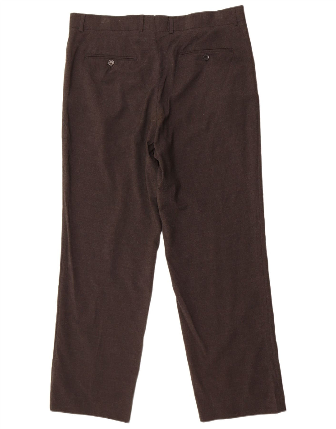 Zara Straight Suit Bukser til mænd EU 46 XL W36 L29 Grå Polyester