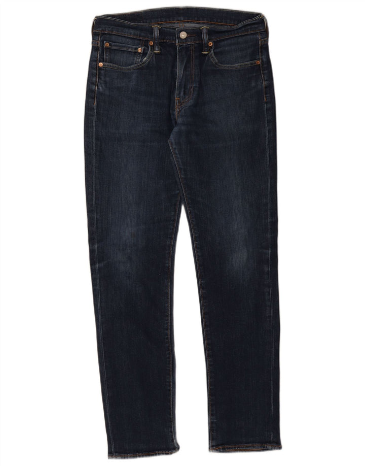 Levi's Herre 511 Slim Jeans W32 L32 Marineblå Bomuld