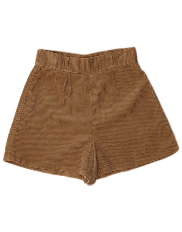 Sisley Womens Corduroy Shorts W28 Medium Brown Bomuld
