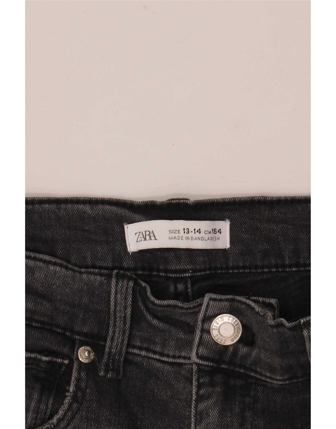 Zara Girls Flared Jeans 13-14 År W26 L29 Grå
