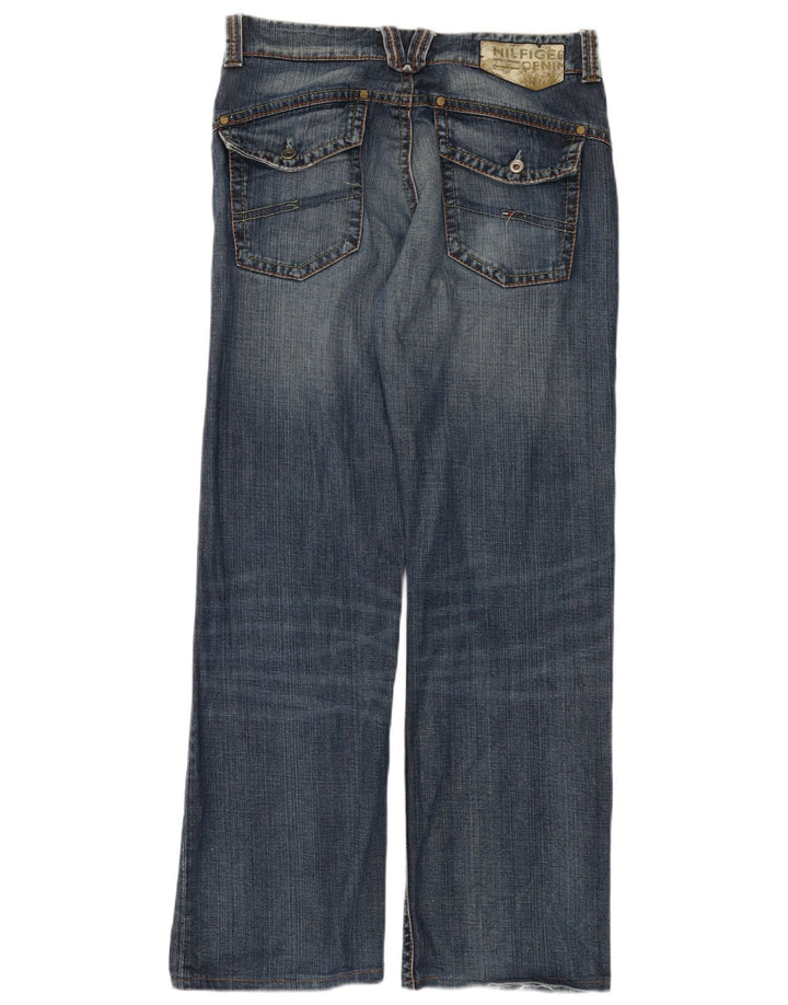 TOMMY HILFIGER Herre Gage Bootcut Jeans W32 L31 Blå Bomuld