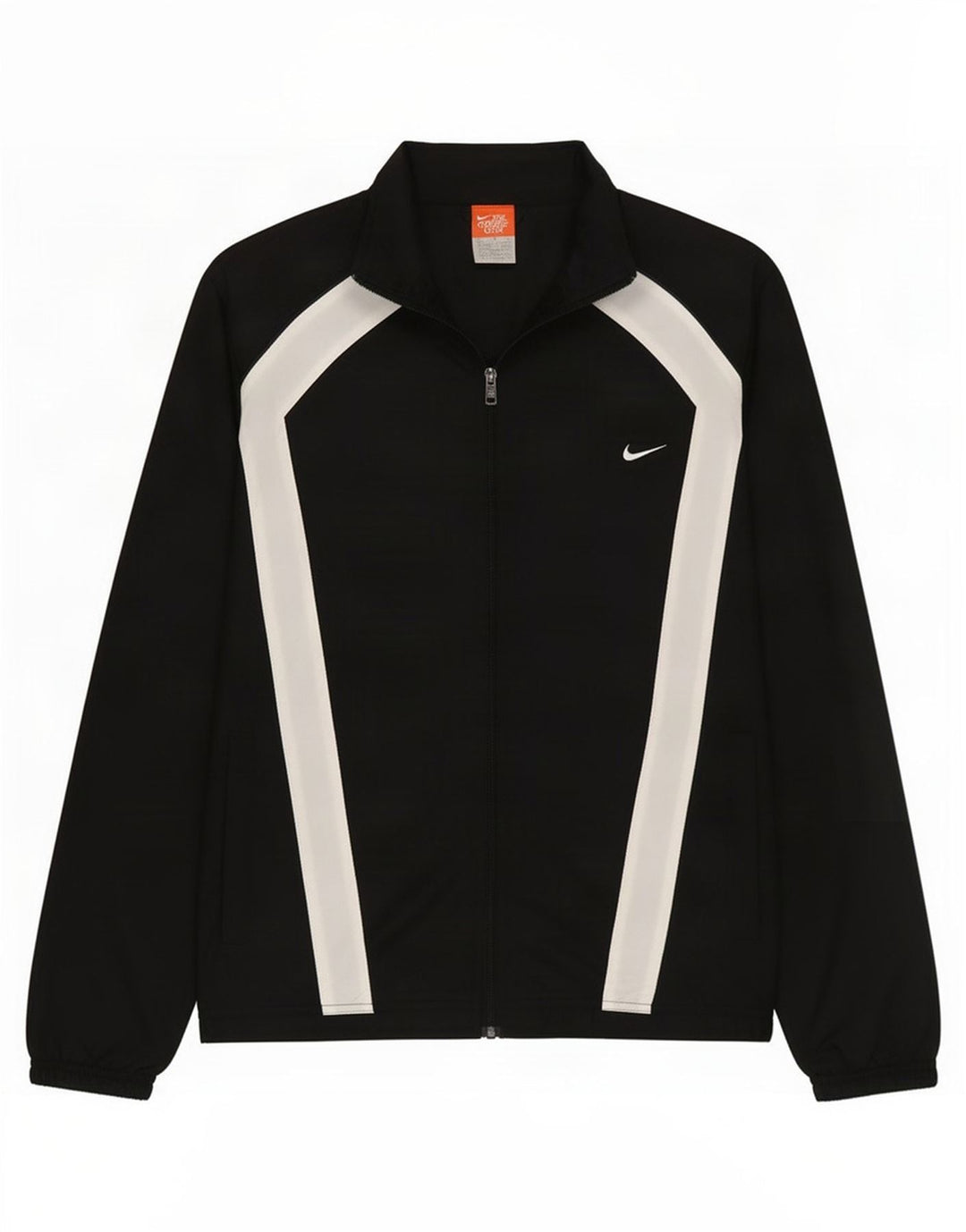 Nike Træningsdragt til mænd, topjakke UK 38/40 Medium Sort Colourblock Nylon