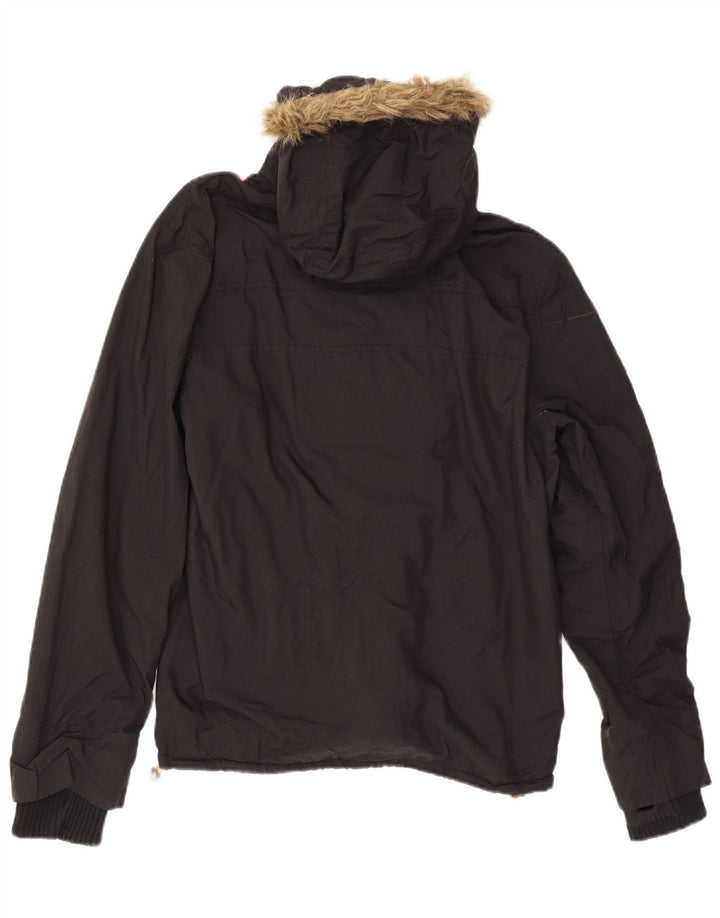 Superdry Windcheater Windbreaker Jacket UK 16 Large Black