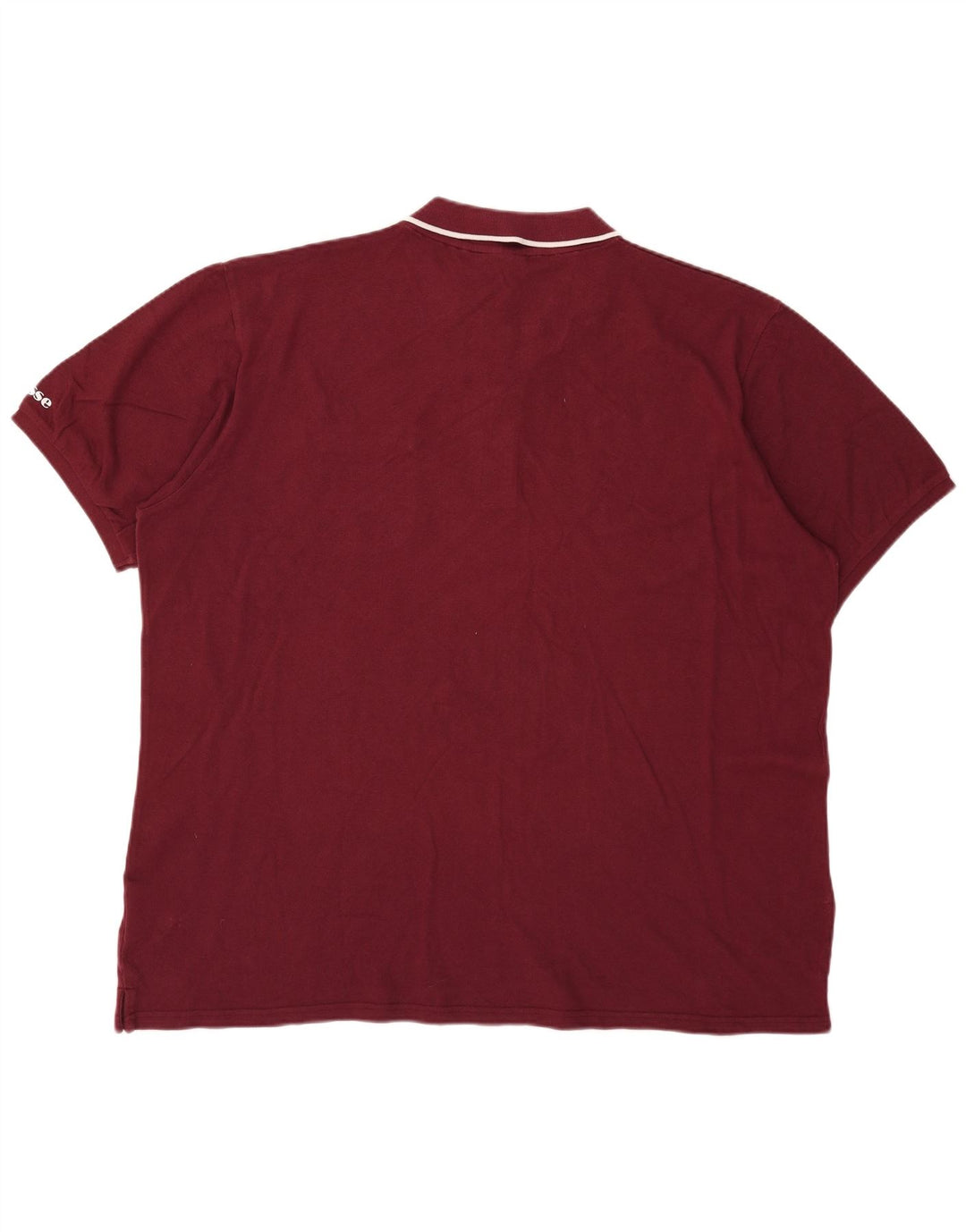 Ellesse Herre Polo Shirt 2XL Bourgogne Bomuld