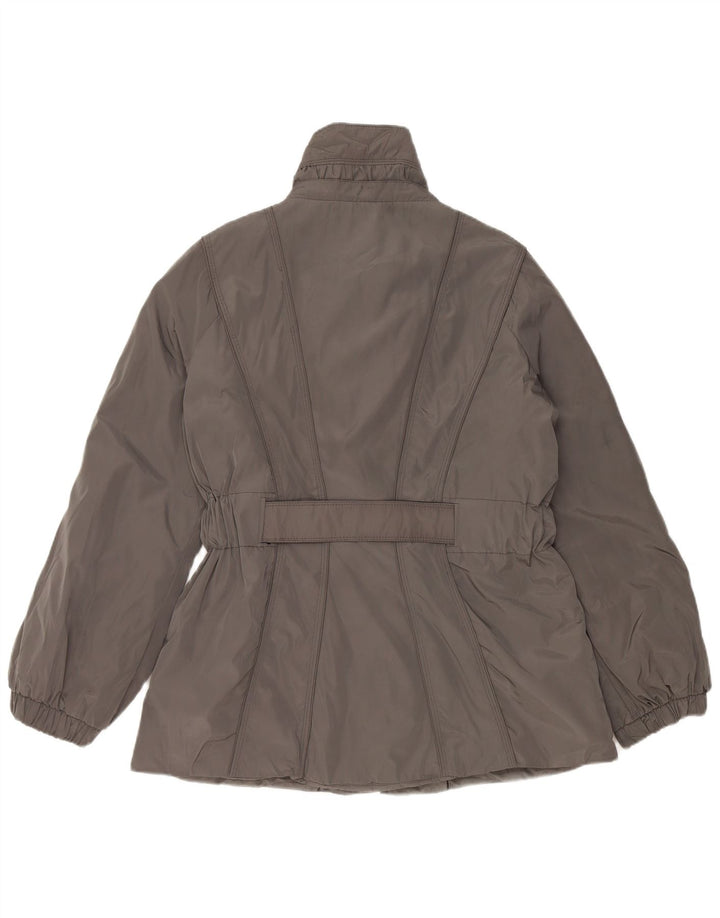 ZARA polstret jakke til kvinder UK 18 XL Grå