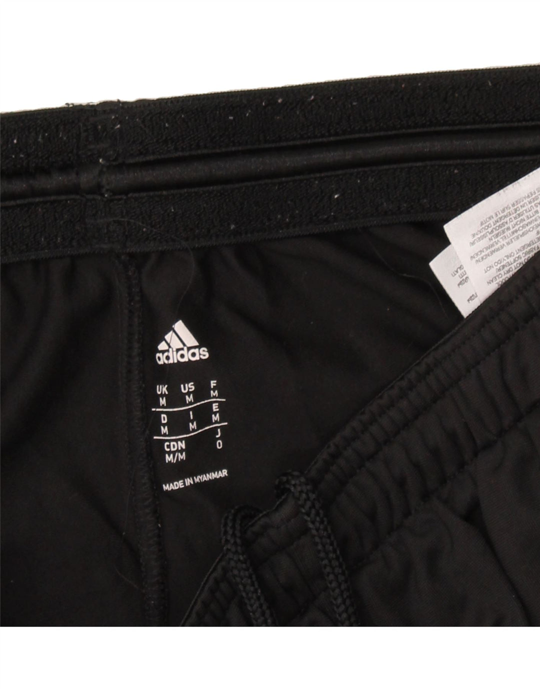 ADIDAS Womens Tracksuit Trousers UK 14 Medium Black Polyester Vintage Adidas and Second-Hand Adidas from Messina Hembry 