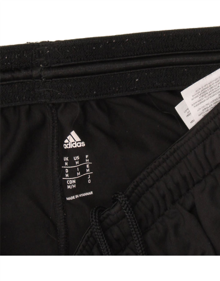 ADIDAS Womens Tracksuit Trousers UK 14 Medium Black Polyester Vintage Adidas and Second-Hand Adidas from Messina Hembry 