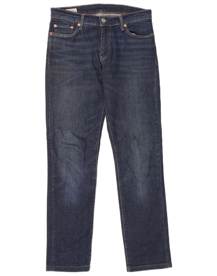 LEVI'S Slim Jeans til mænd W30 L34 Blå bomuld