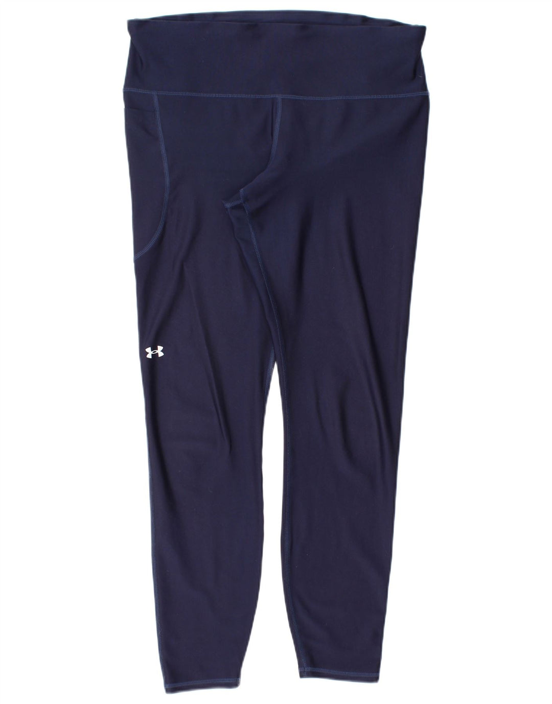 Under Armour Dame Leggings UK 14 Large Navy Blue