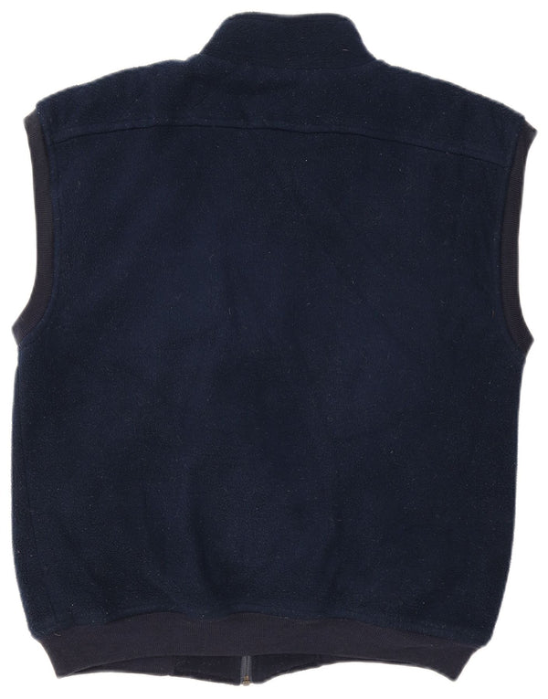 Conte of Florence Herre Fleece Gilet UK 40 Large Navy Blue