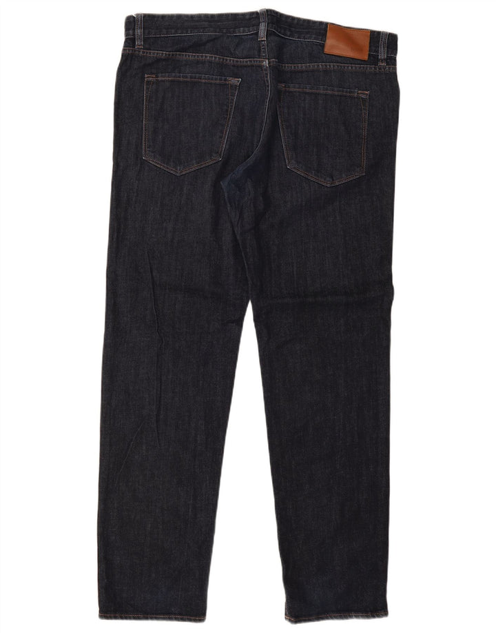 Hugo Boss Straight Jeans til mænd W38 L32 Marineblå bomuld