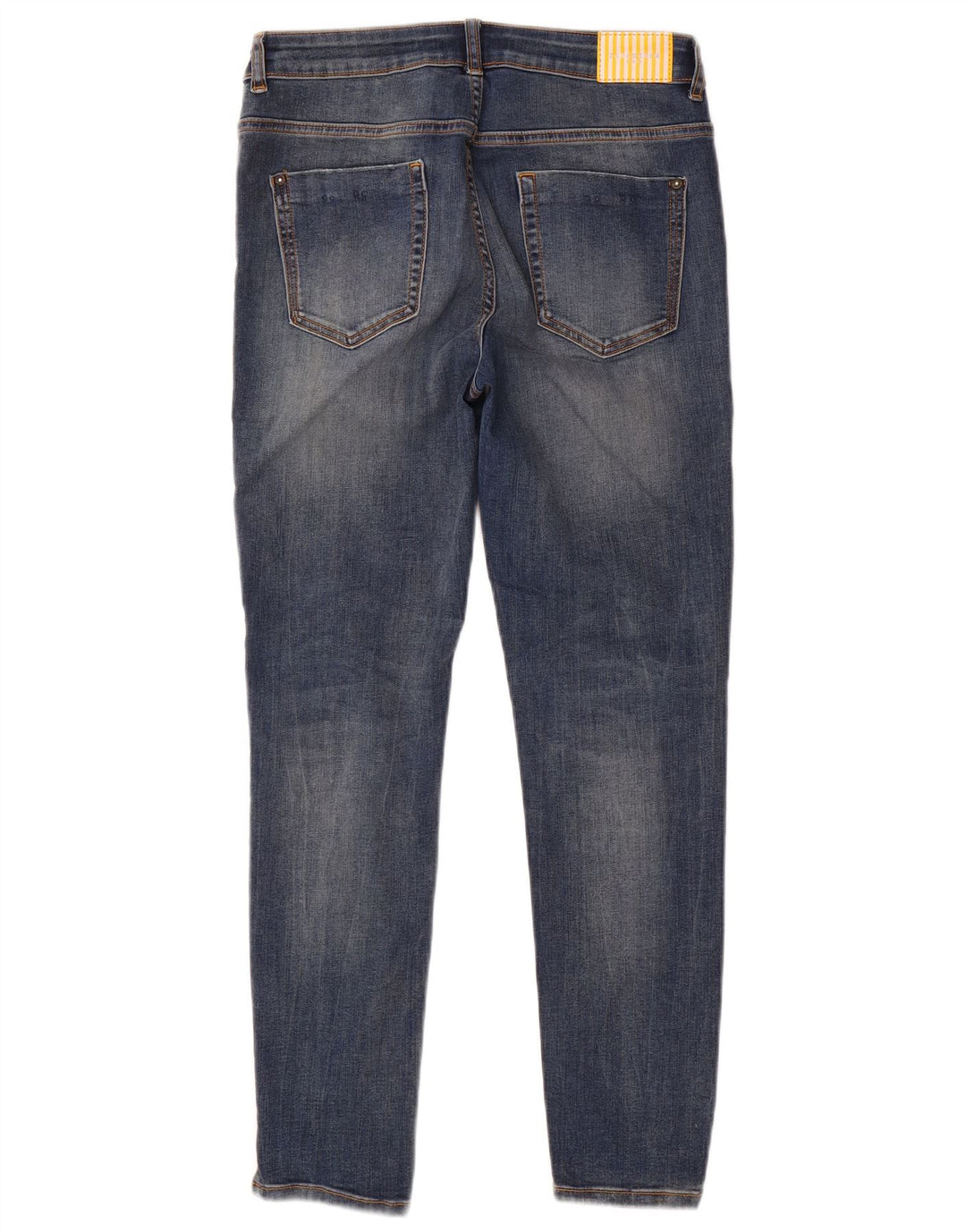 Zara Dame Distressed Skinny Jeans EU 40 Medium W30 L28 Blå