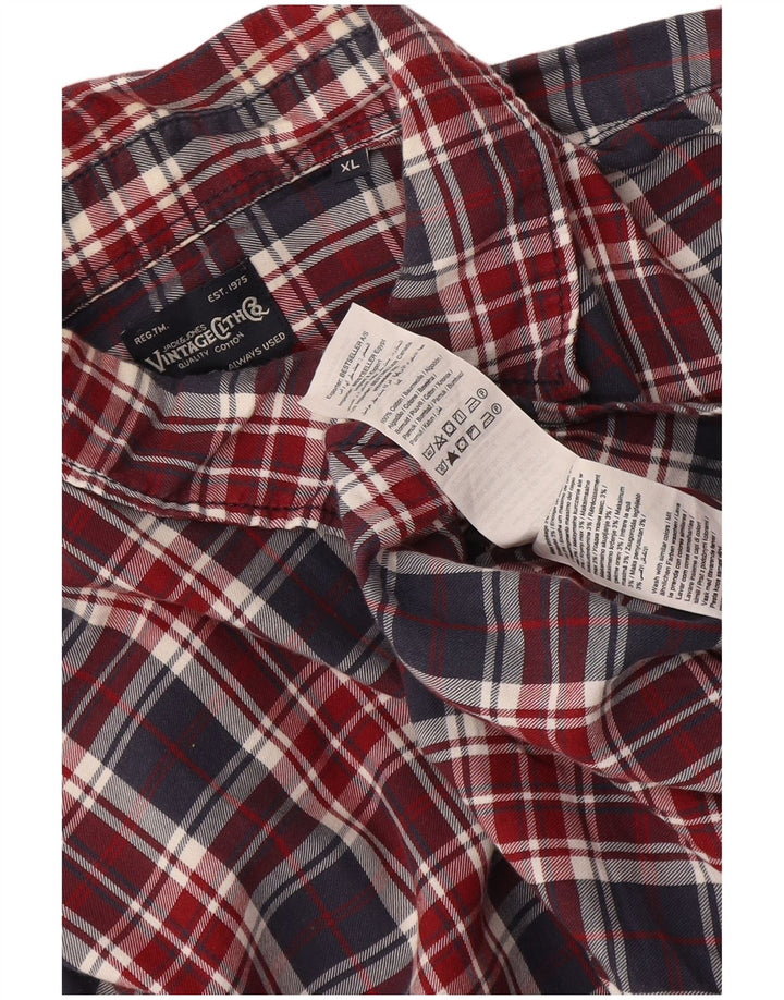 Jack & Jones herre flannelskjorte XL flerfarvet ternet bomuld