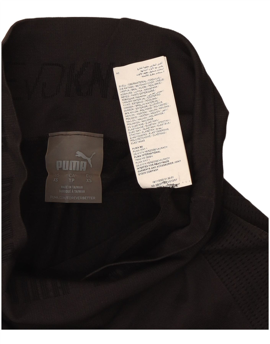 Puma Dame Leggings UK 4 XS Sort Nylon