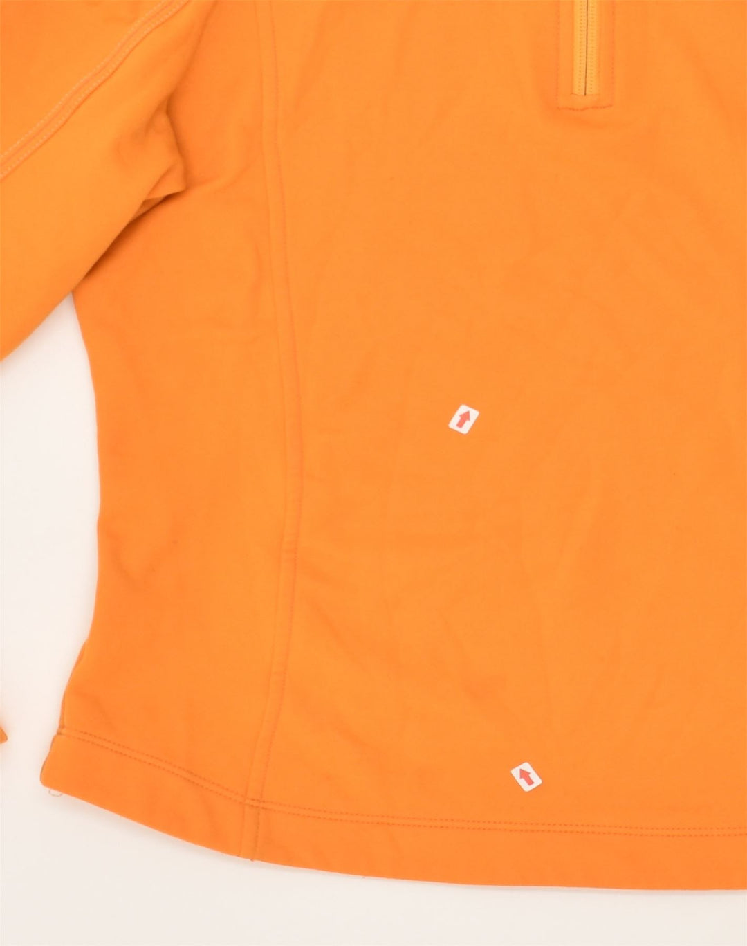 COLMAR Womens Zip Neck Sweatshirt Jumper UK 12 Medium Orange | Vintage Colmar | Thrift | Second-Hand Colmar | Used Clothing | Messina Hembry 