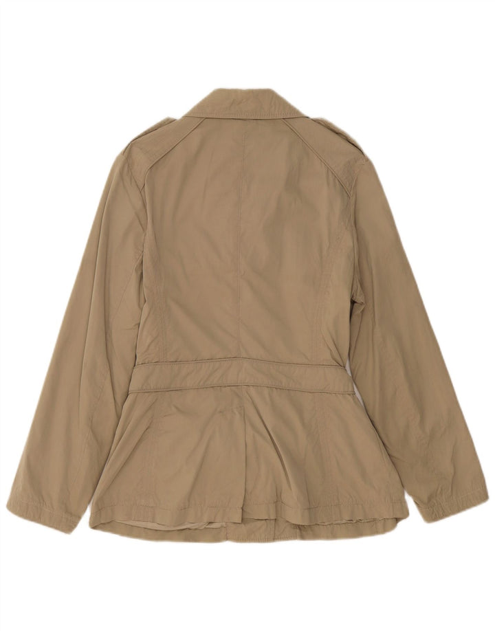 Blauer Militærjakke til kvinder UK 14 Medium Khaki Polyester