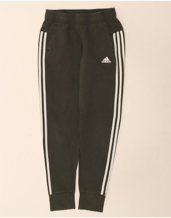 Adidas Pige Træningsdragt Bukser Joggers 13-14 År Khaki Bomuld