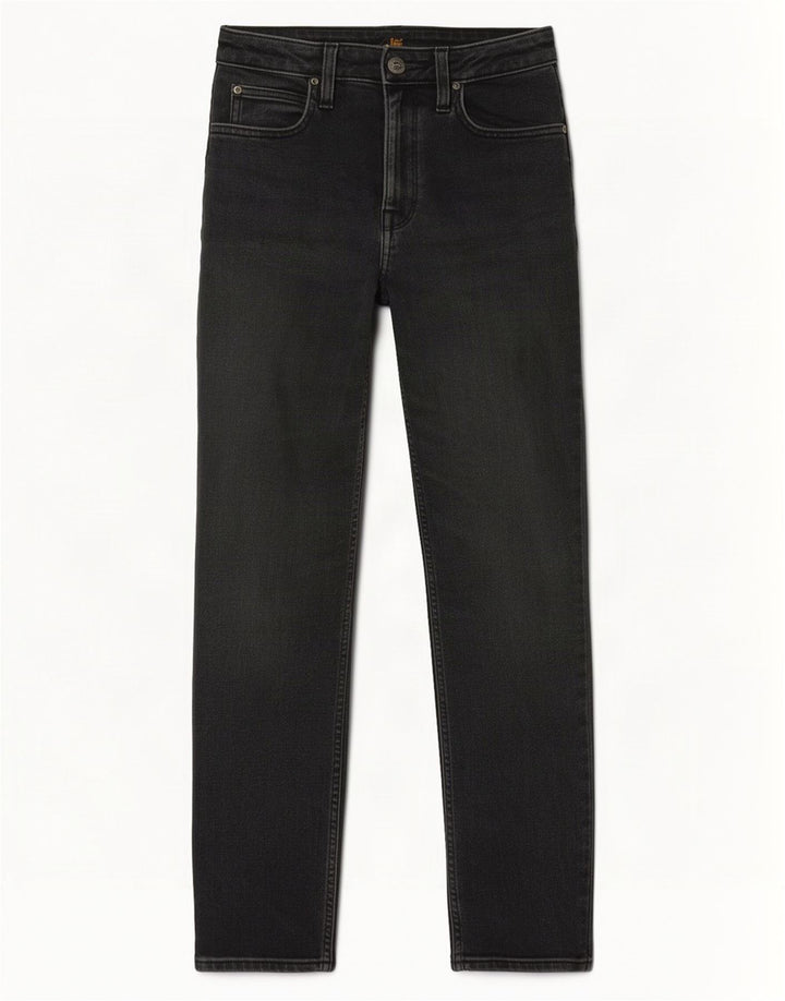 Lee Dame Carol Straight Jeans W27 L27 Grå Bomuld