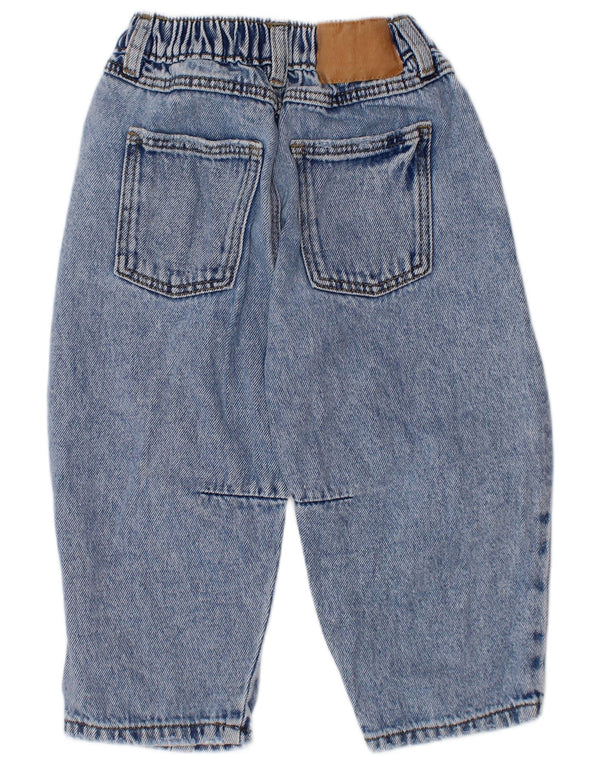 ZARA Baby Boys Straight Jeans 18-24 måneder W18 L12 Blå Bomuld