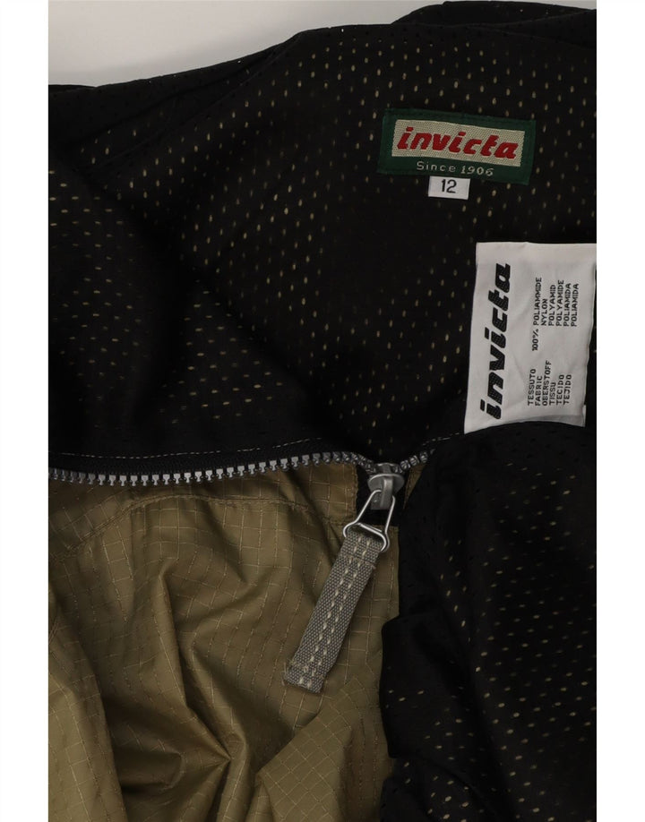 Invicta Dame Oversized Hætte Regnjakke UK 12 Medium Khaki Gingham