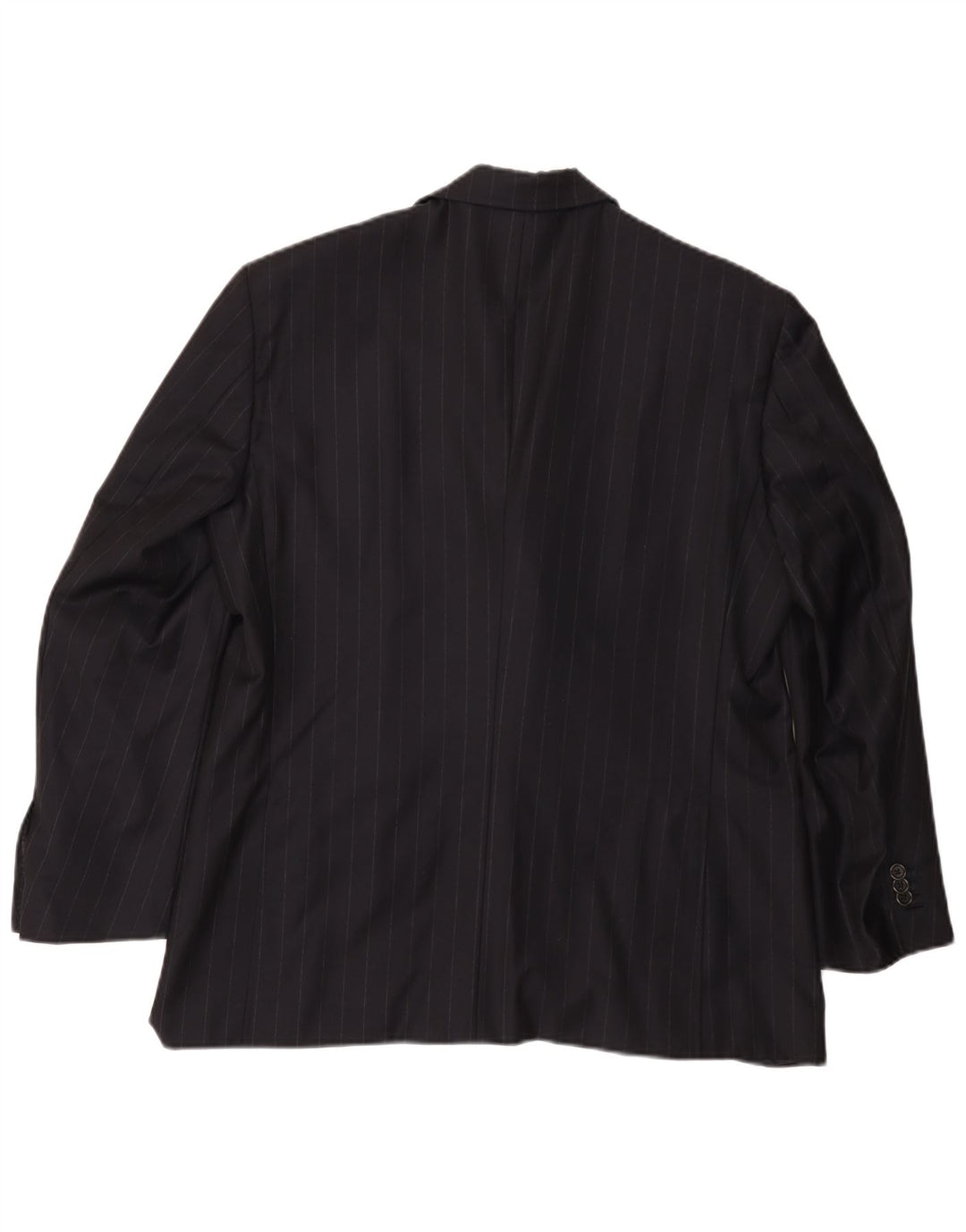 TASMANIAN Herre 3-knaps blazerjakke UK 38 Medium Navy Blue Nålestribe