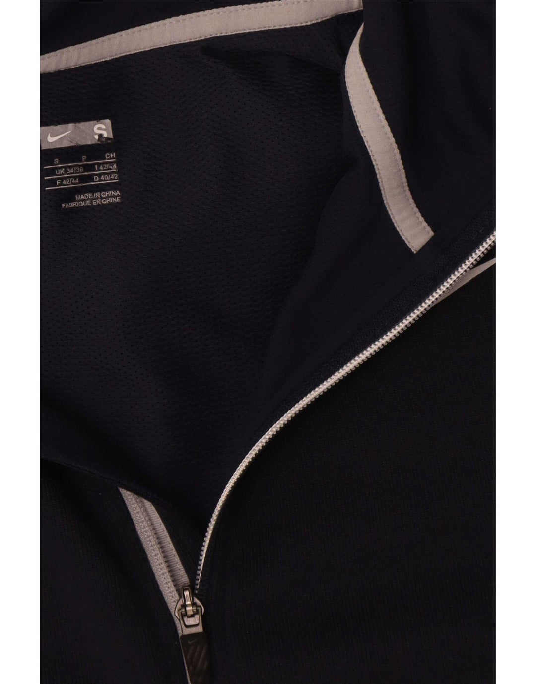 Nike Hættetrøje med lynlås til mænd UK 34/36 Lille marineblå polyester