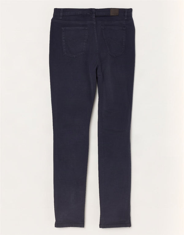 Trussardi Womens Slim Casual Trousers W33 L32 Navy Blue