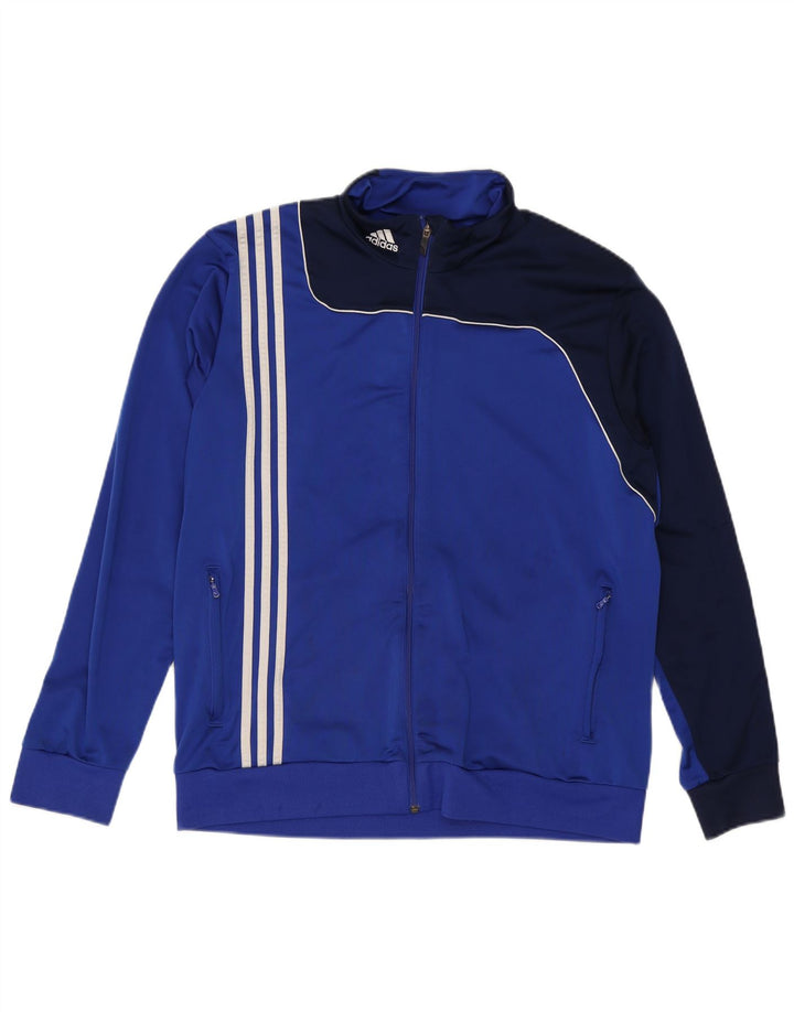 Adidas Træningsdragt til mænd Topjakke UK 46/48 XL Blå Colourblock Polyester