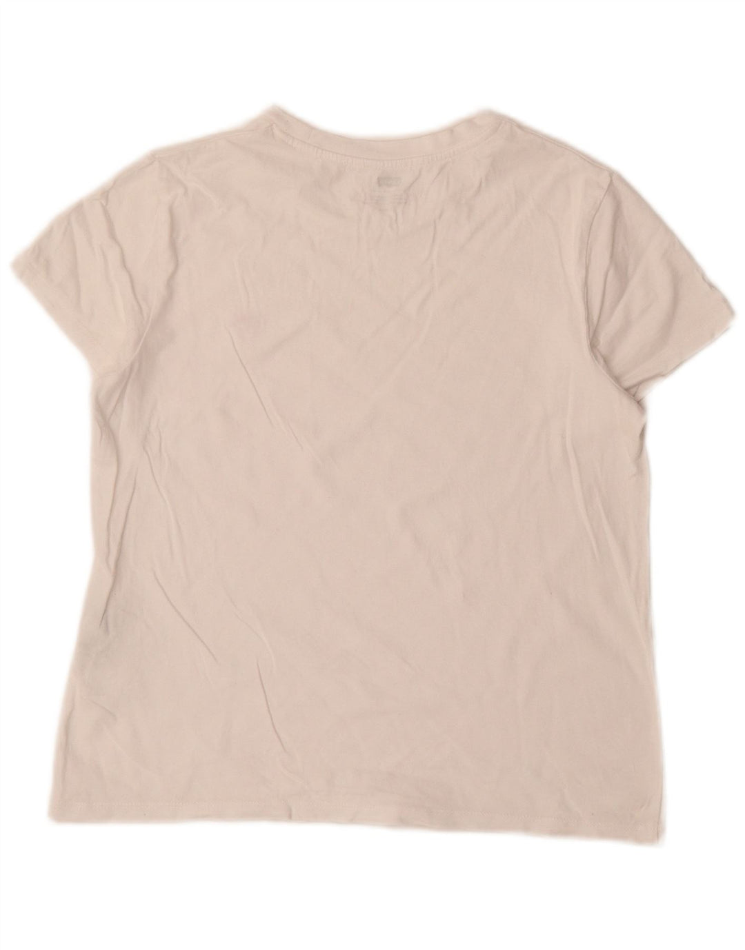 Levi's Dame T-Shirt Top UK 10 Lille Hvid Bomuld